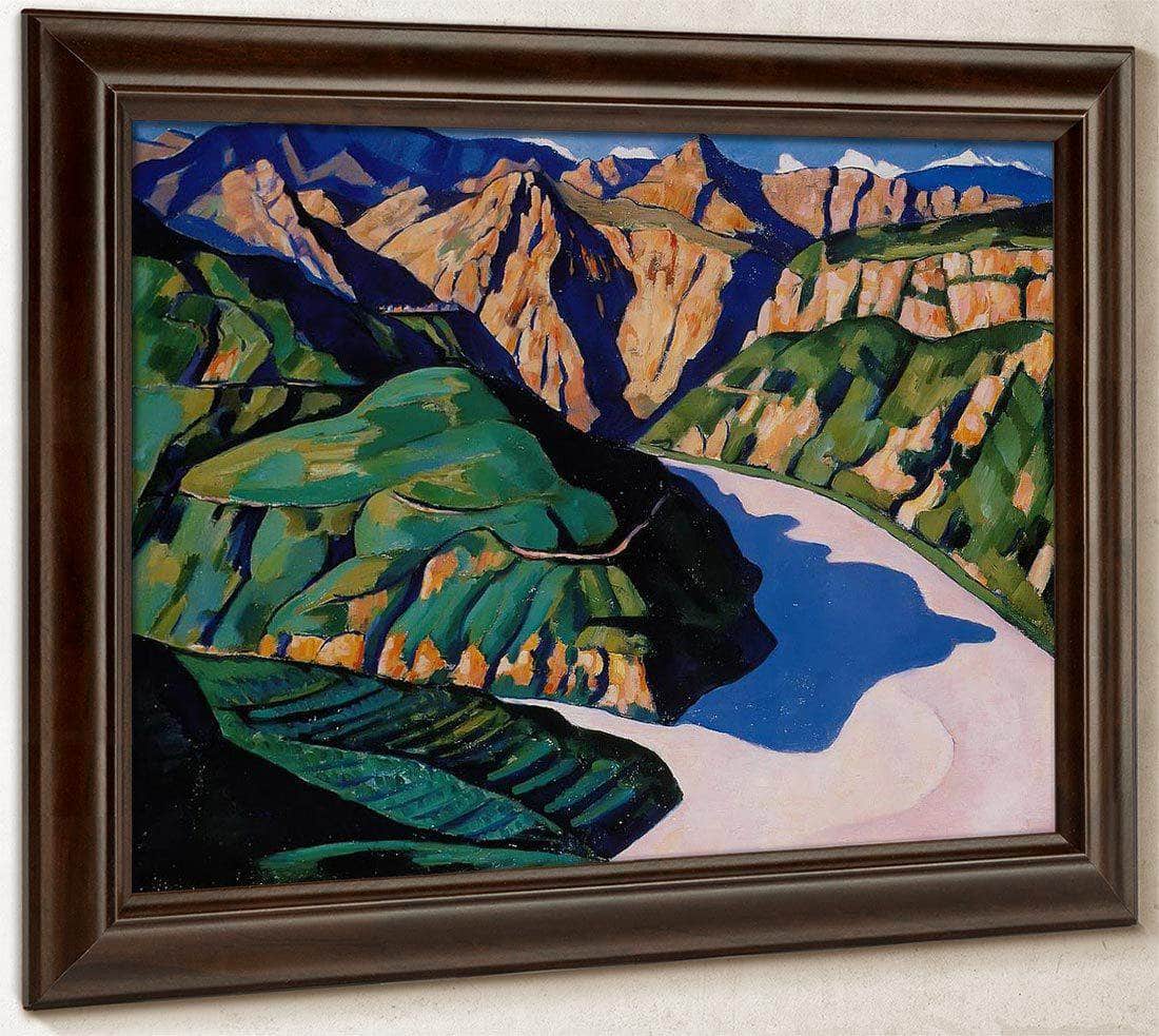 Landscape Vence By Marsden Hartley Fine Art Print