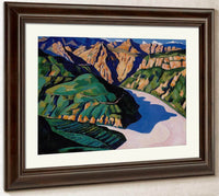 Landscape Vence By Marsden Hartley Fine Art Print