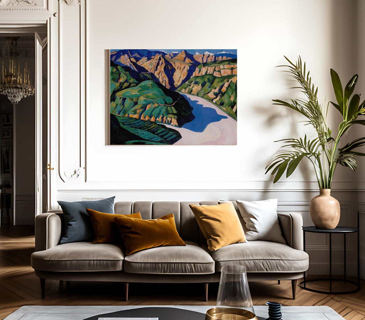 Landscape Vence By Marsden Hartley Fine Art Print