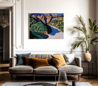 Landscape Vence By Marsden Hartley Fine Art Print