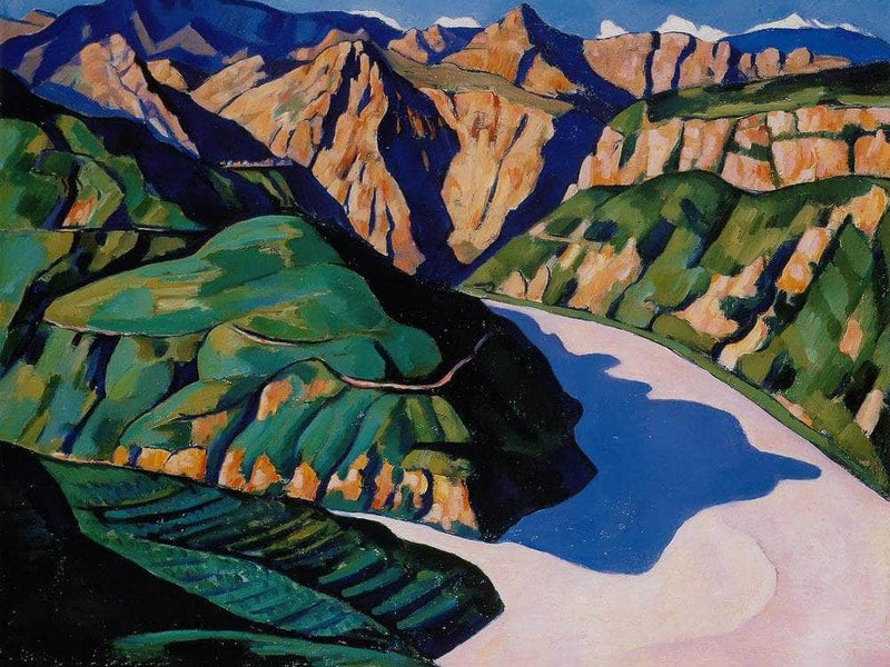 Landscape Vence By Marsden Hartley Fine Art Print