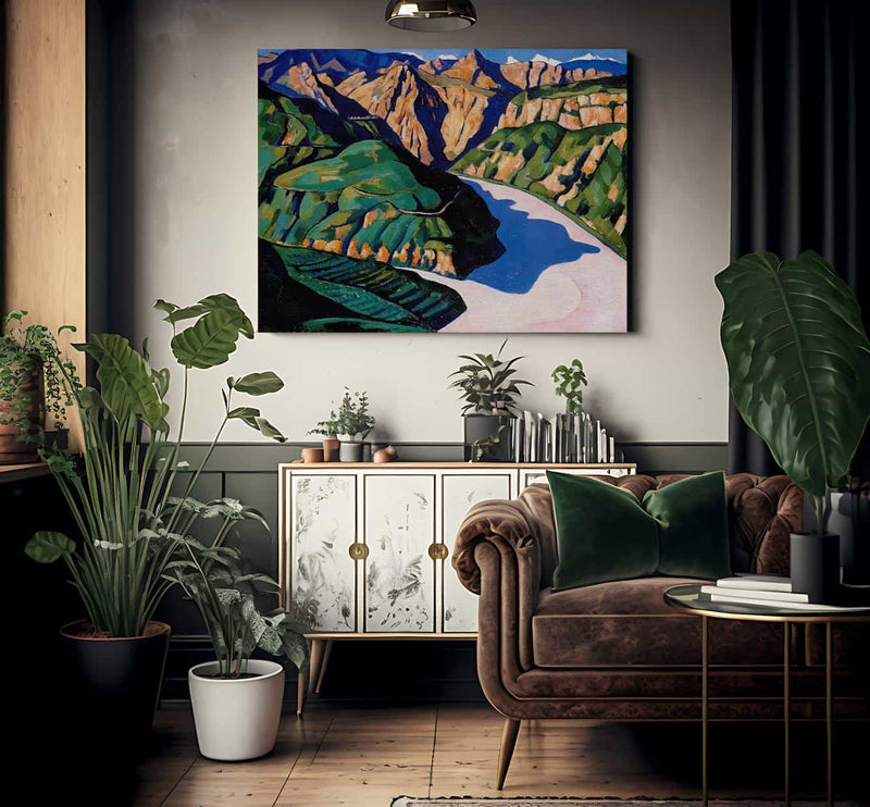 Landscape Vence By Marsden Hartley Fine Art Print