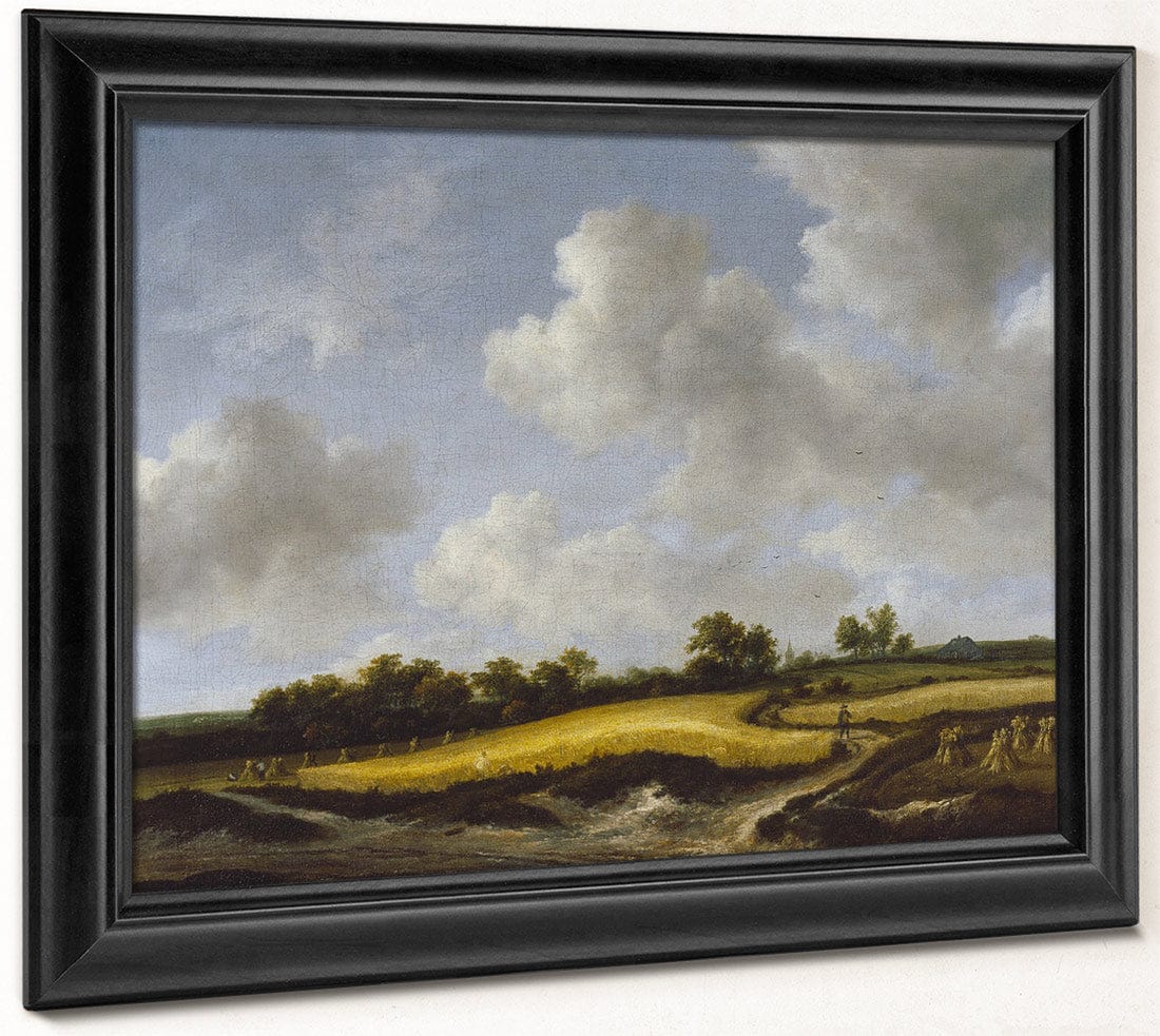 Landscape With A Wheatfield By Jacob Van Ruisdael Fine Art Print