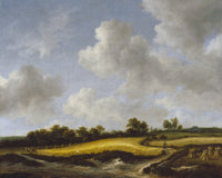 Landscape With A Wheatfield By Jacob Van Ruisdael Fine Art Print