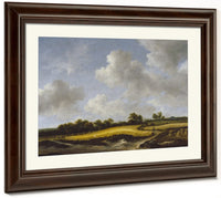 Landscape With A Wheatfield By Jacob Van Ruisdael Fine Art Print