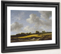 Landscape With A Wheatfield By Jacob Van Ruisdael Fine Art Print