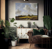 Landscape With A Wheatfield By Jacob Van Ruisdael Fine Art Print