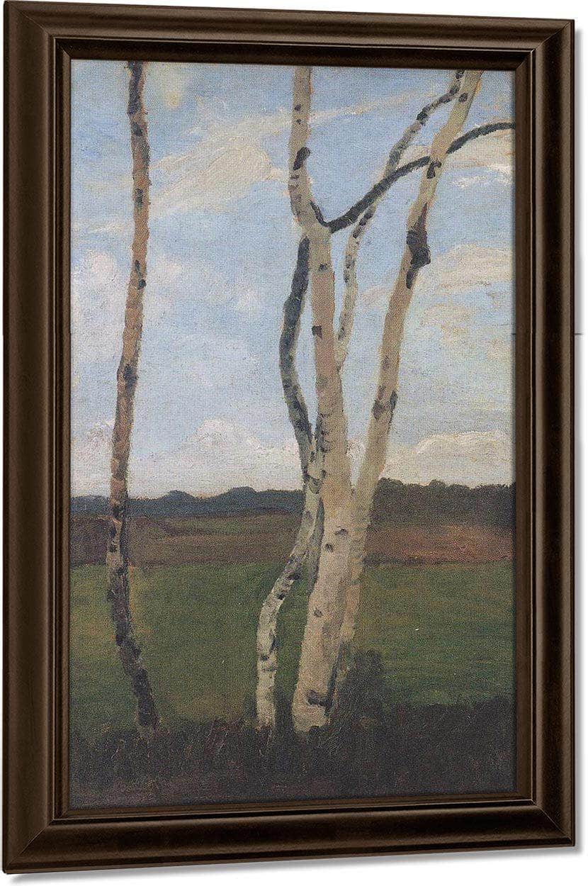 Landscape With Birches 2 By Paula Modersohn Becker Fine Art Print