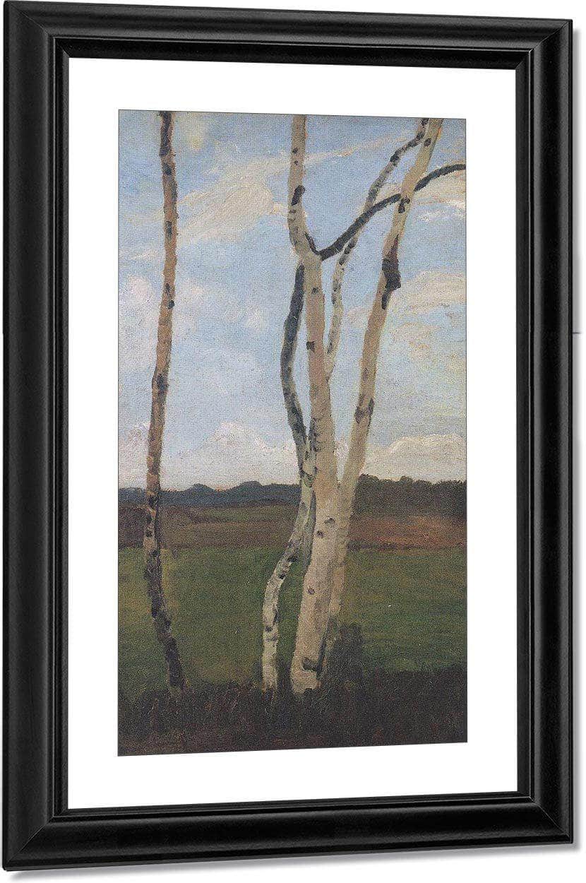 Landscape With Birches 2 By Paula Modersohn Becker Fine Art Print