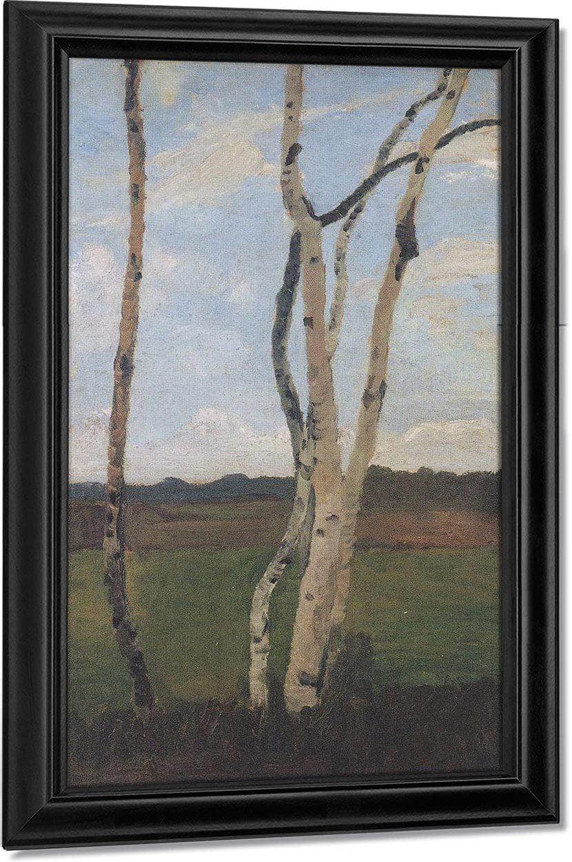 Landscape With Birches 2 By Paula Modersohn Becker Fine Art Print