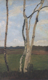 Landscape With Birches 2 By Paula Modersohn Becker Fine Art Print