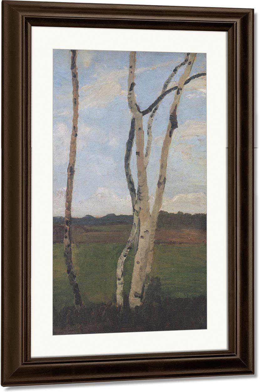 Landscape With Birches 2 By Paula Modersohn Becker Fine Art Print