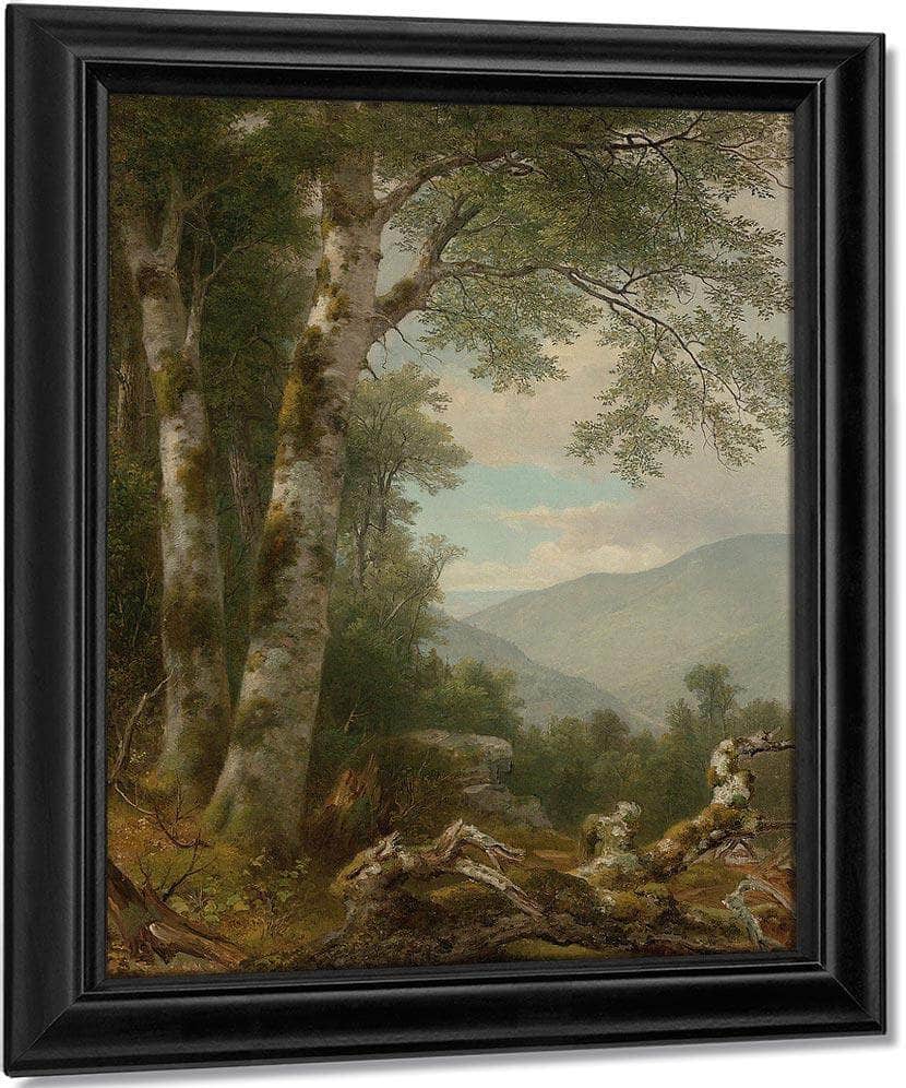 Landscape With Birches By Asher B Durand Fine Art Print