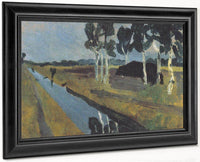 Landscape With Bog Canal By Paula Modersohn Becker Fine Art Print