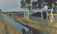 Landscape With Bog Canal By Paula Modersohn Becker Fine Art Print