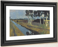 Landscape With Bog Canal By Paula Modersohn Becker Fine Art Print