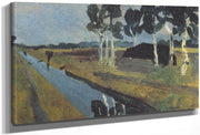 Landscape With Bog Canal By Paula Modersohn Becker Fine Art Print