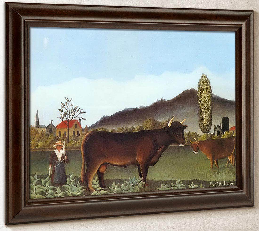 Landscape With Cattle 1895 1900 By Henri Rousseau Fine Art Print