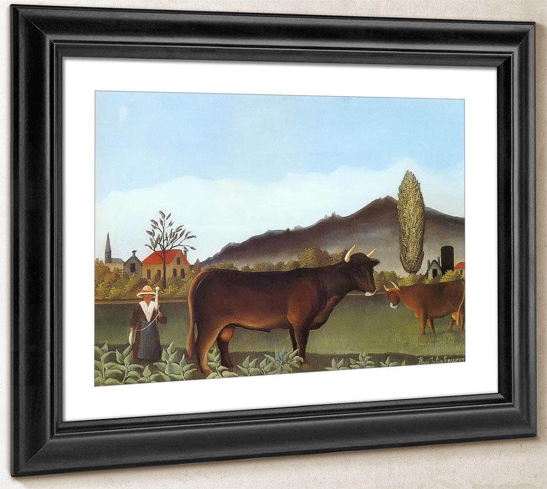Landscape With Cattle 1895 1900 By Henri Rousseau Fine Art Print