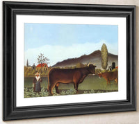 Landscape With Cattle 1895 1900 By Henri Rousseau Fine Art Print