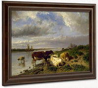 Landscape With Cattle By Anton Mauve Fine Art Print