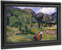 Landscape With Children (Also Known As Dark Sunlight) By Nicolai Astrup Fine Art Print