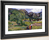 Landscape With Children (Also Known As Dark Sunlight) By Nicolai Astrup Fine Art Print