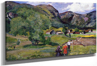 Landscape With Children (Also Known As Dark Sunlight) By Nicolai Astrup Fine Art Print