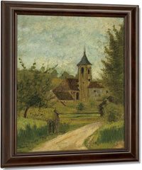 Landscape With Church By Henri De Lautrec Toulouse Fine Art Print