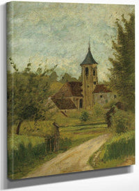 Landscape With Church By Henri De Lautrec Toulouse Fine Art Print
