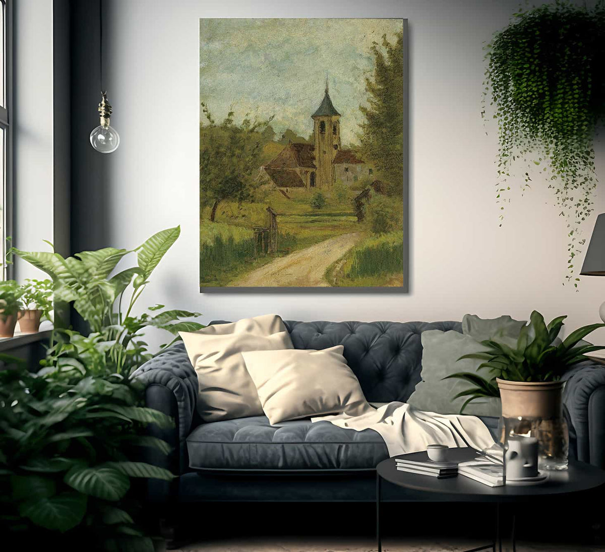 Landscape With Church By Henri De Lautrec Toulouse Fine Art Print