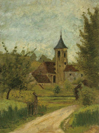 Landscape With Church By Henri De Lautrec Toulouse Fine Art Print
