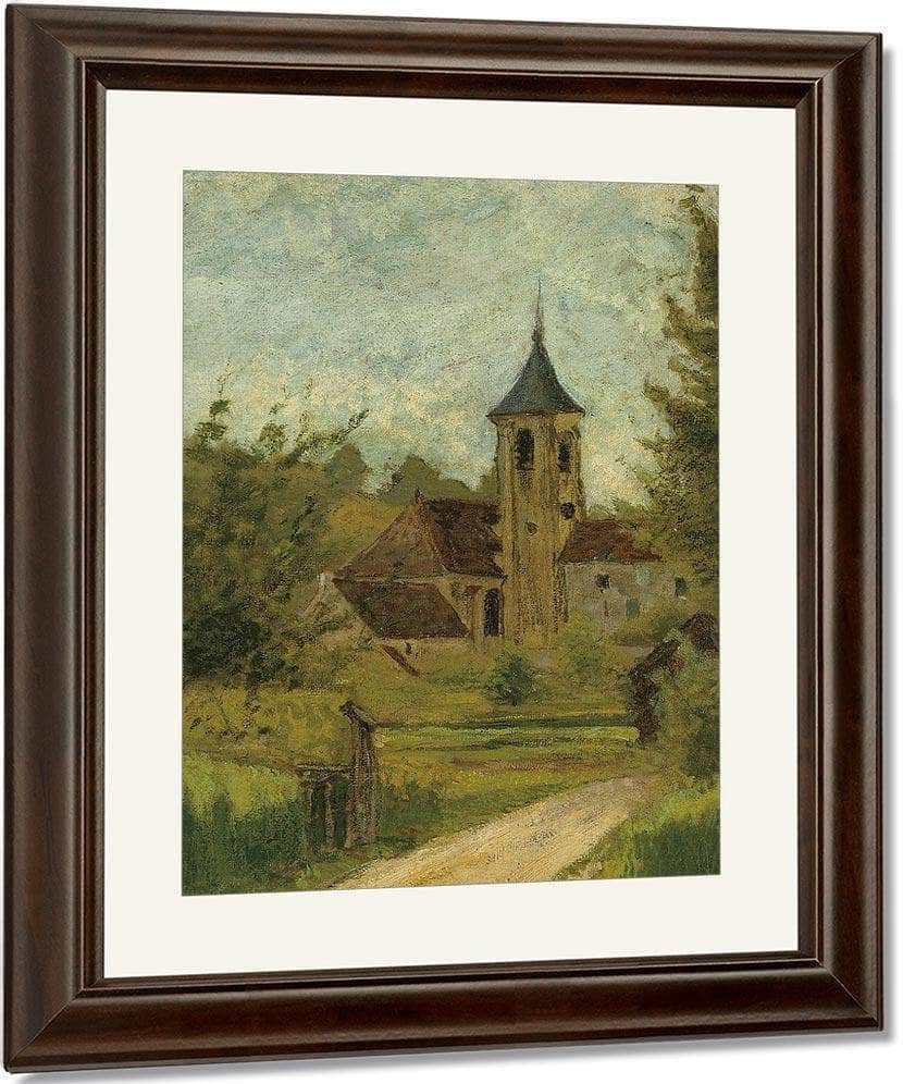 Landscape With Church By Henri De Lautrec Toulouse Fine Art Print