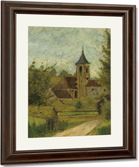 Landscape With Church By Henri De Lautrec Toulouse Fine Art Print