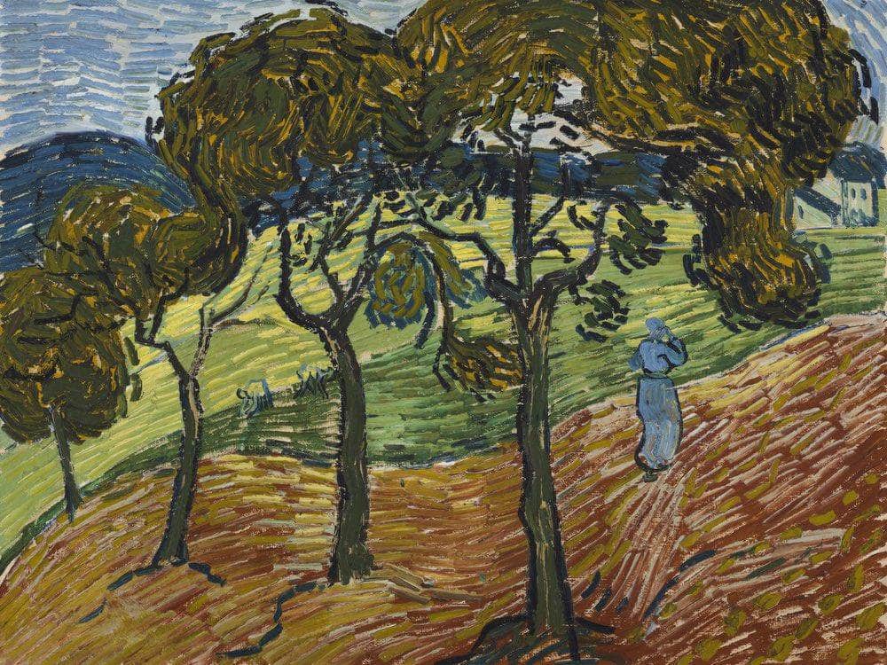Landscape With Figures By Vincent Van Gogh Fine Art Print