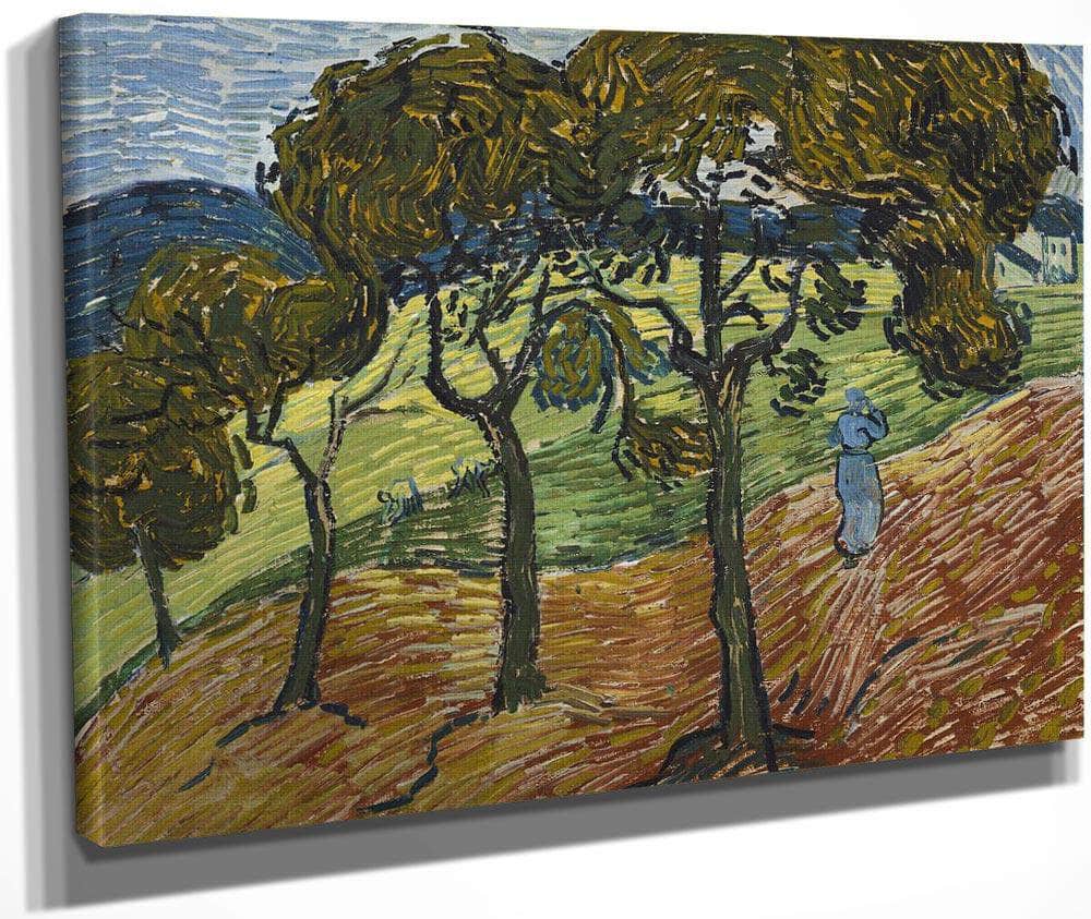 Landscape With Figures By Vincent Van Gogh Fine Art Print