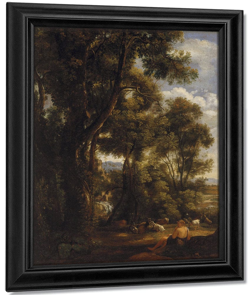 Landscape With Goatherd And Goats By John Constable Fine Art Print