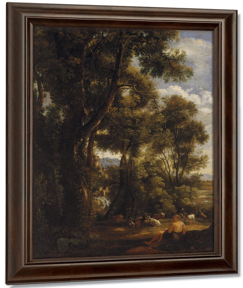 Landscape With Goatherd And Goats By John Constable Fine Art Print