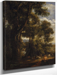 Landscape With Goatherd And Goats By John Constable Fine Art Print