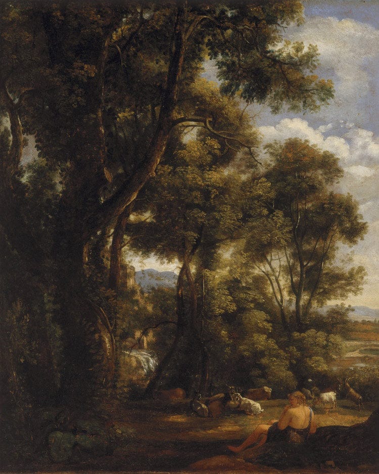 Landscape With Goatherd And Goats By John Constable Fine Art Print