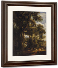 Landscape With Goatherd And Goats By John Constable Fine Art Print