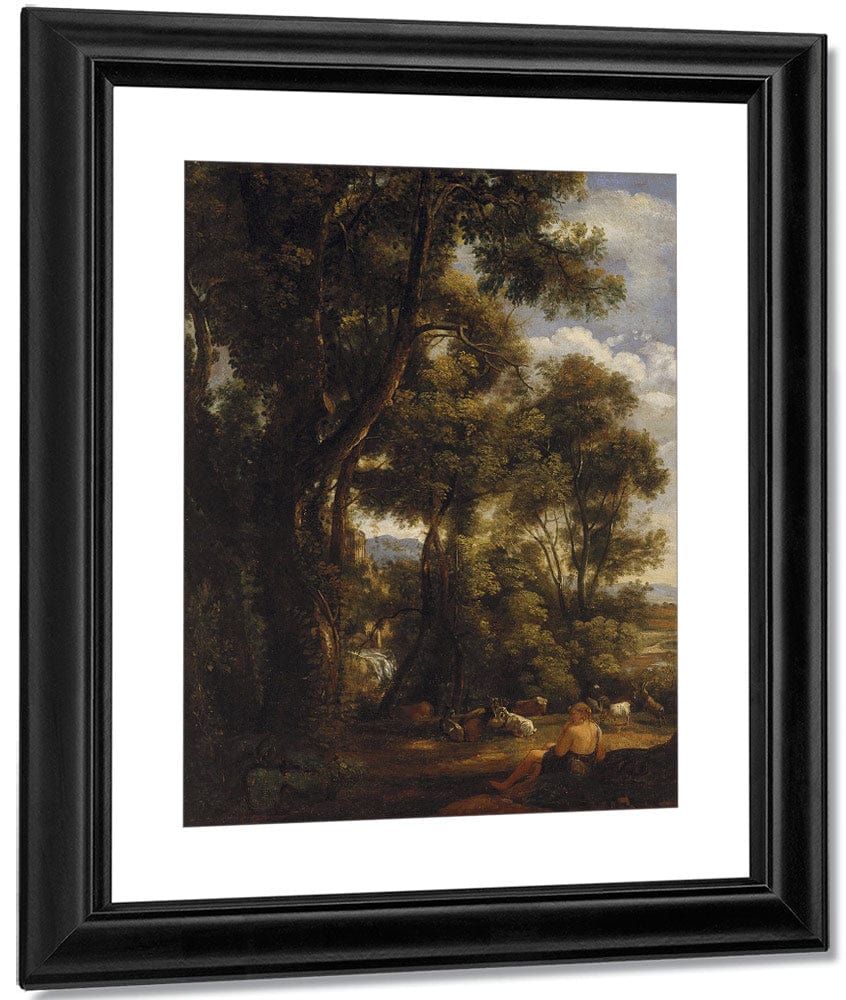 Landscape With Goatherd And Goats By John Constable Fine Art Print
