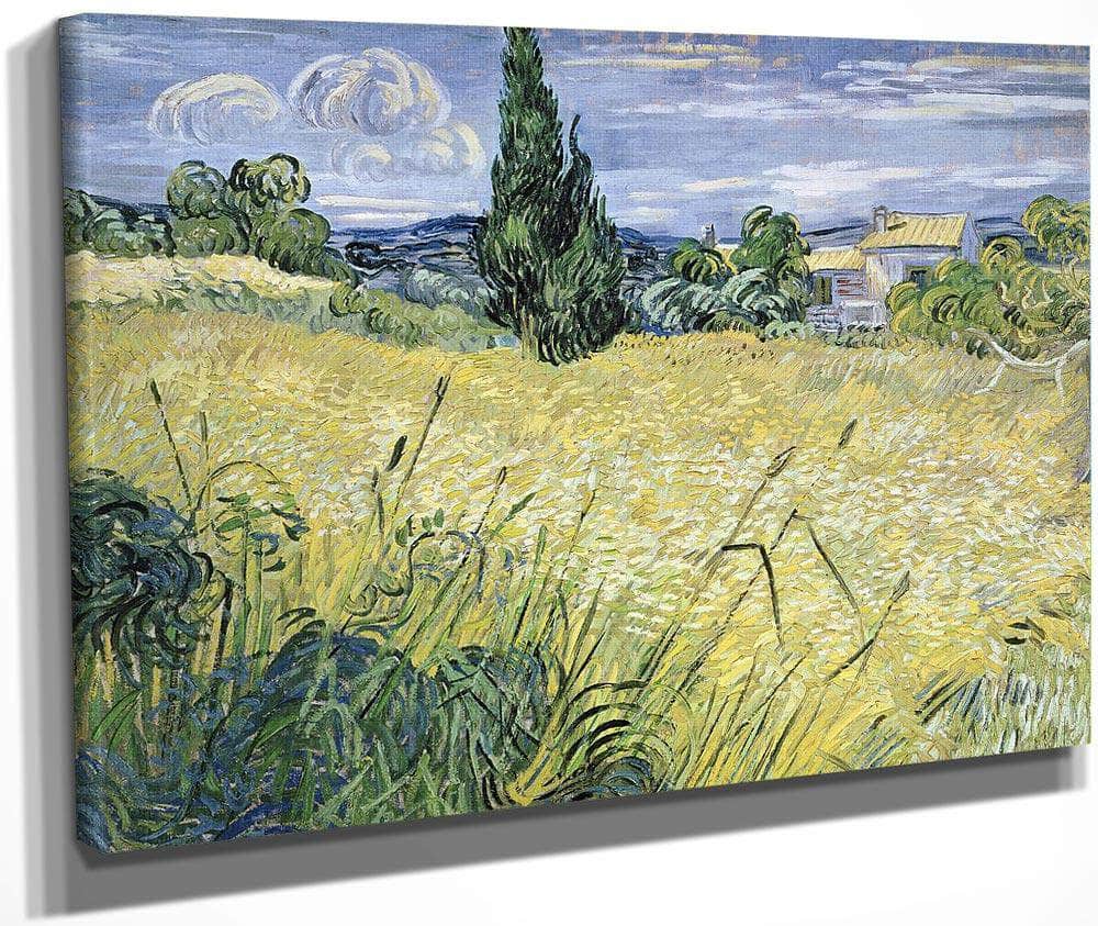 Landscape With Green Corn By Vincent Van Gogh Fine Art Print