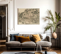 Landscape With Hay Rack And House By Nicolai Astrup Fine Art Print