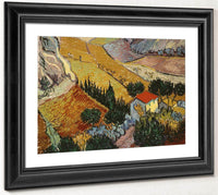 Landscape With House And Ploughman By Vincent Van Gogh Fine Art Print