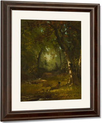 Landscape With Huntsman By George Inness Fine Art Print