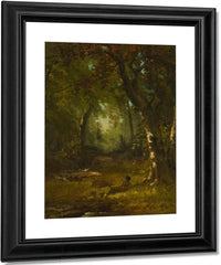 Landscape With Huntsman By George Inness Fine Art Print