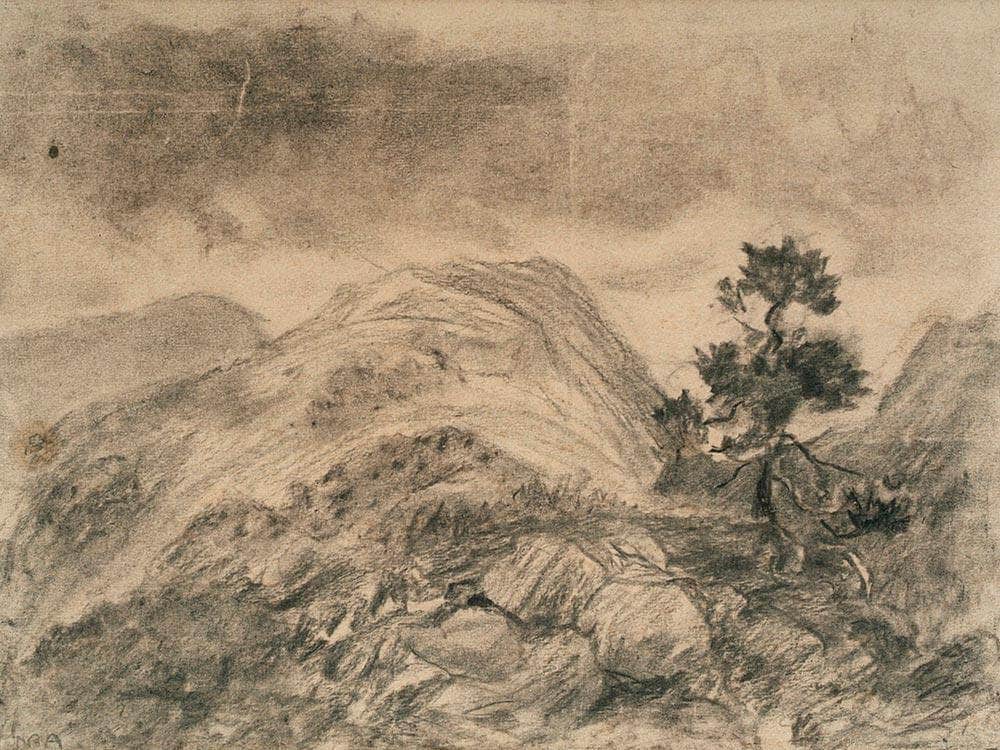 Landscape With Pine By Nicolai Astrup Fine Art Print