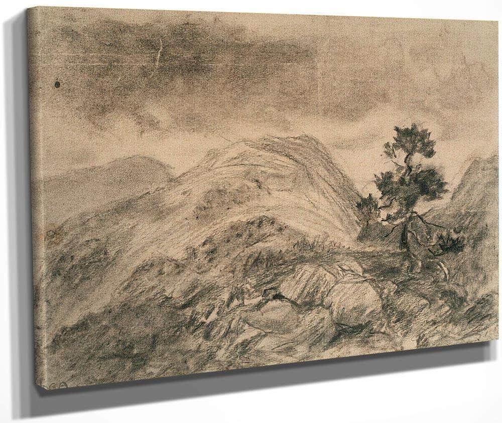 Landscape With Pine By Nicolai Astrup Fine Art Print