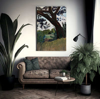 Landscape With Pine By Paula Modersohn Becker Fine Art Print